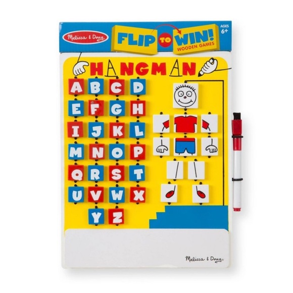 Melissa and Dough Wooden travel hangman game board - Picture 4 of 17